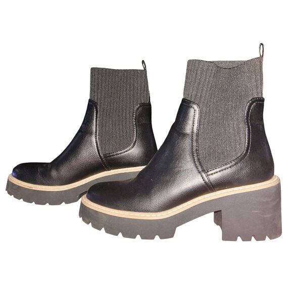 Dolce Vita Black Trooper Ankle Boots Women's 7 - Picture 3 of 7